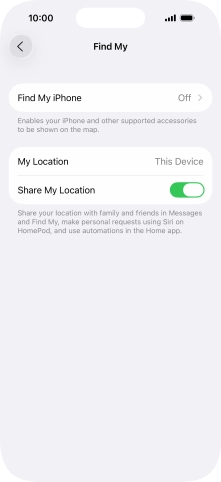 Press Find My iPhone. Press Find My iPhone.