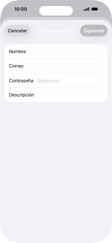 Pulsa Contraseña e introduce la contraseña de tu cuenta de correo electrónico. Pulsa Contraseña e introduce la contraseña de tu cuenta de correo electrónico.