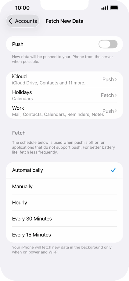 If you turn off the function, press the required setting. If you turn off the function, press the required setting.