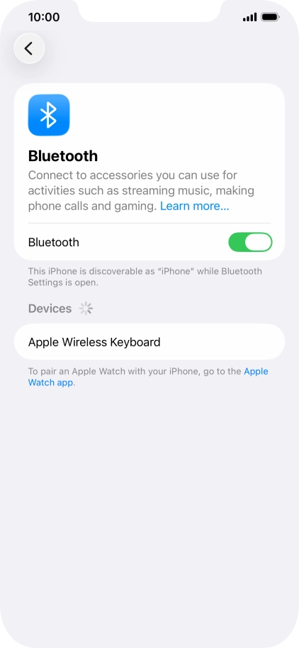 Press the required Bluetooth device and follow the instructions on the screen to pair the device with your phone. Press the required Bluetooth device and follow the instructions on the screen to pair the device with your phone.