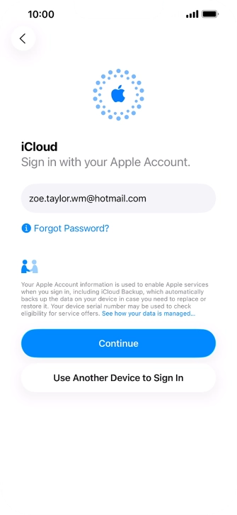 Press Continue. Press Continue.