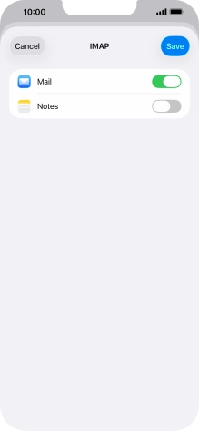 Press Save. Your email account has now been set up. To select more settings for incoming and outgoing server, proceed with the following steps. Press Save. Your email account has now been set up. To select more settings for incoming and outgoing server, proceed with the following steps.