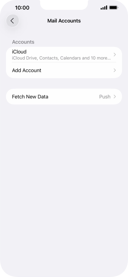 Press Add Account. Press Add Account.