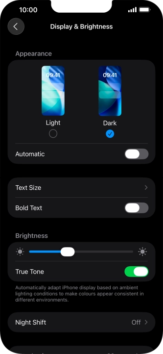 Press the indicator next to Press the indicator next to
