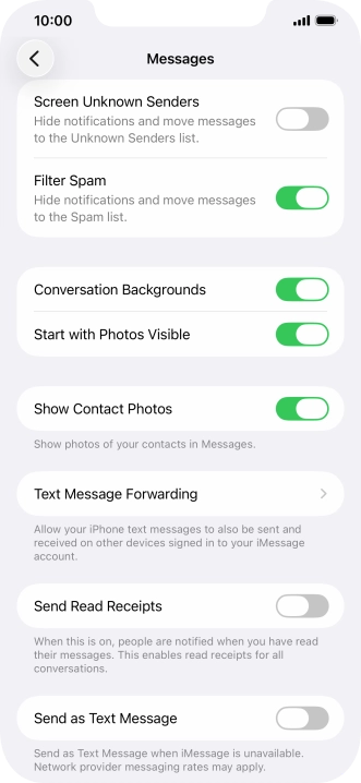 Press the indicator next to Press the indicator next to