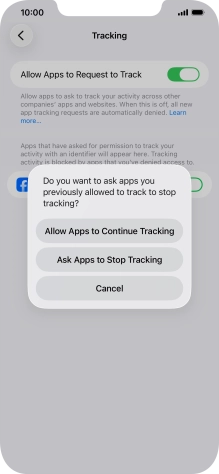 If you turn off the function, press the required setting. If you turn off the function, press the required setting.