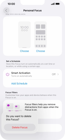 Press Delete Focus. Press Delete Focus.