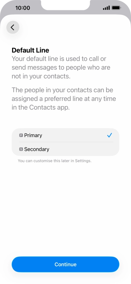Press Continue. Press Continue.