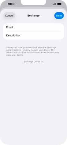 Press Description and key in the required name. Press Description and key in the required name.