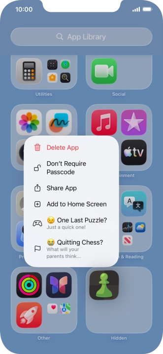 Press Don't Require Passcode. Press Don't Require Passcode.