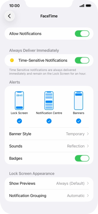 Press the indicator next to Press the indicator next to
