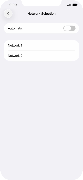 If you turn off the function, press the required network. If you turn off the function, press the required network.