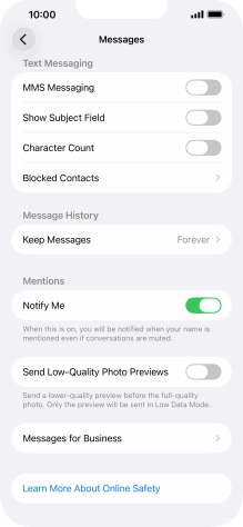 Press the indicator next to Press the indicator next to