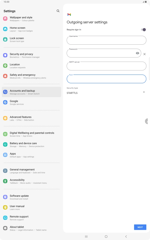 Press the drop down list below Press the drop down list below