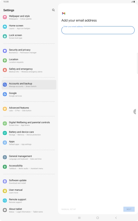 Press the field below Press the field below