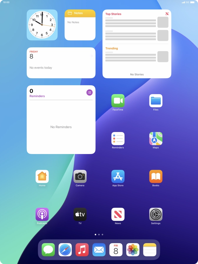 Press Settings. Press Settings.