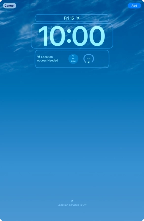 To customise the way the lock screen date is displayed, press the date widget and follow the instructions on the screen to select the required widget display mode. To customise the way the lock screen date is displayed, press the date widget and follow the instructions on the screen to select the required widget display mode.