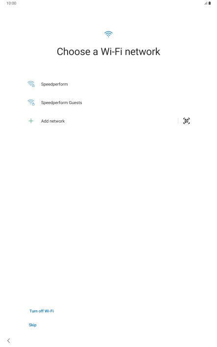 Press the required Wi-Fi network. Press the required Wi-Fi network.