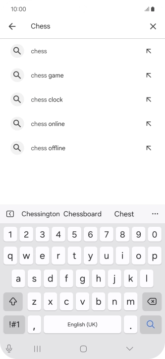 Key in the name or subject of the required app and press the search icon. Key in the name or subject of the required app and press the search icon.