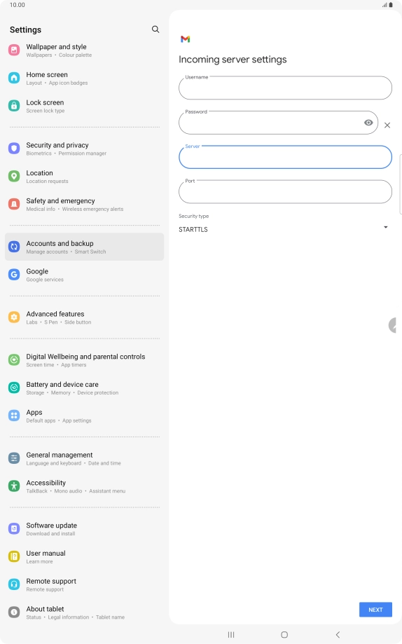 Press the field below Press the field below