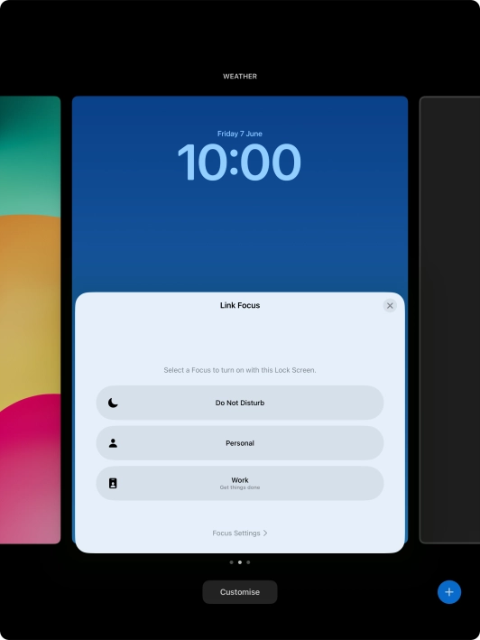 Press the required focus mode. Press the required focus mode.