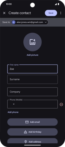 Press Surname and key in the required last name. Press Surname and key in the required last name.
