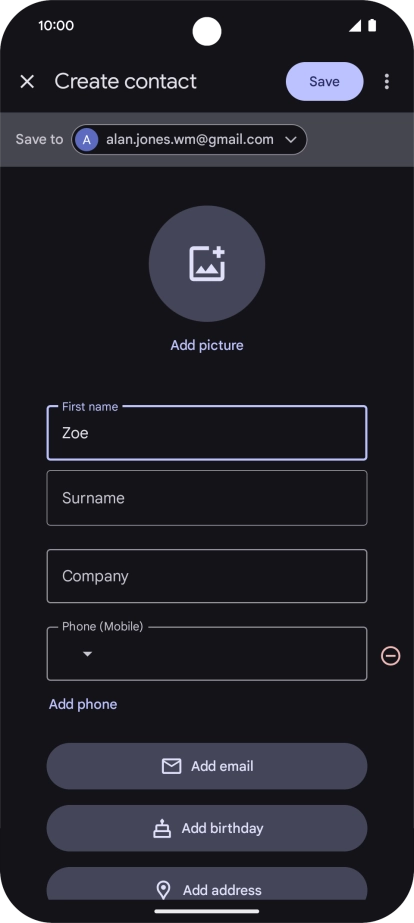 Press Surname and key in the required last name. Press Surname and key in the required last name.