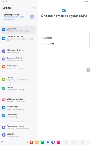 Press Scan QR code. Press Scan QR code.