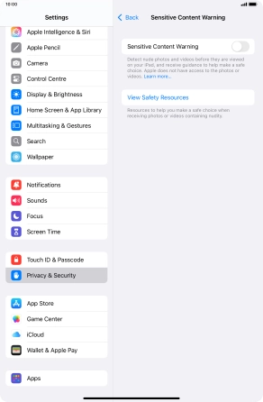 Press the indicator next to Press the indicator next to
