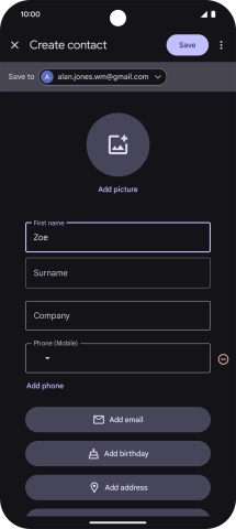 Press Surname and key in the required last name. Press Surname and key in the required last name.