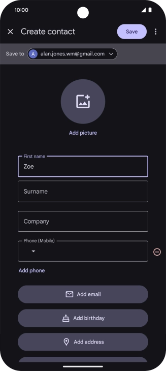 Press Surname and key in the required last name. Press Surname and key in the required last name.