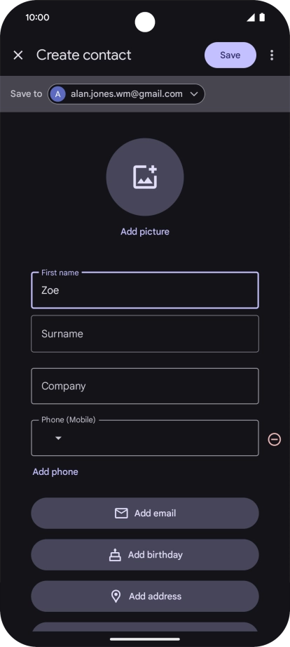 Press Surname and key in the required last name. Press Surname and key in the required last name.