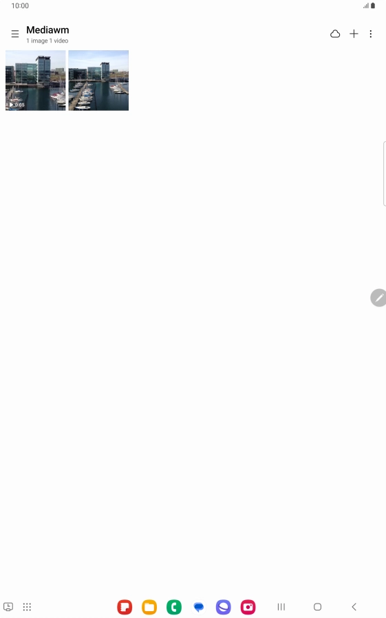 Press and hold any picture or video clip. Press and hold any picture or video clip.