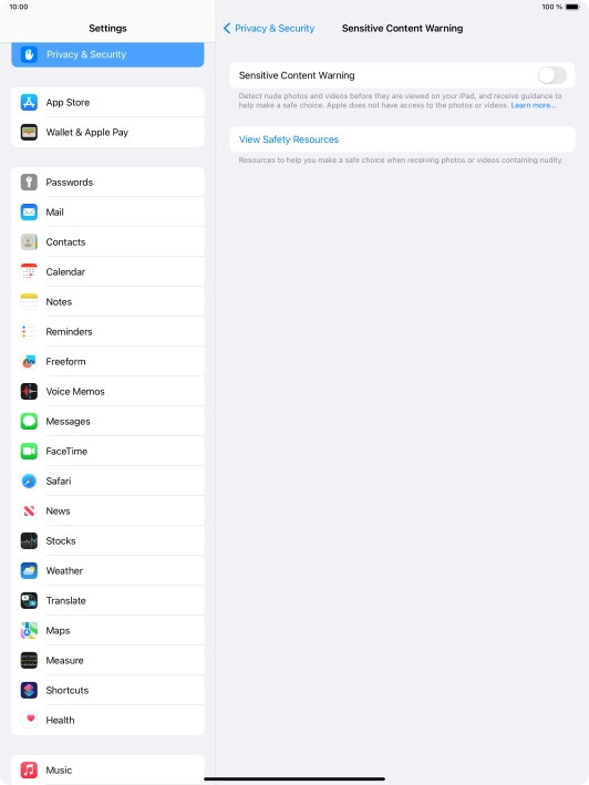 Press the indicator next to Press the indicator next to