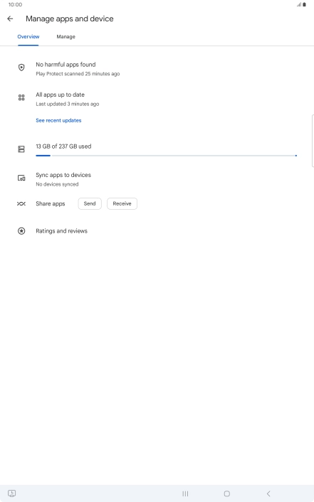 Press Manage. Press Manage.