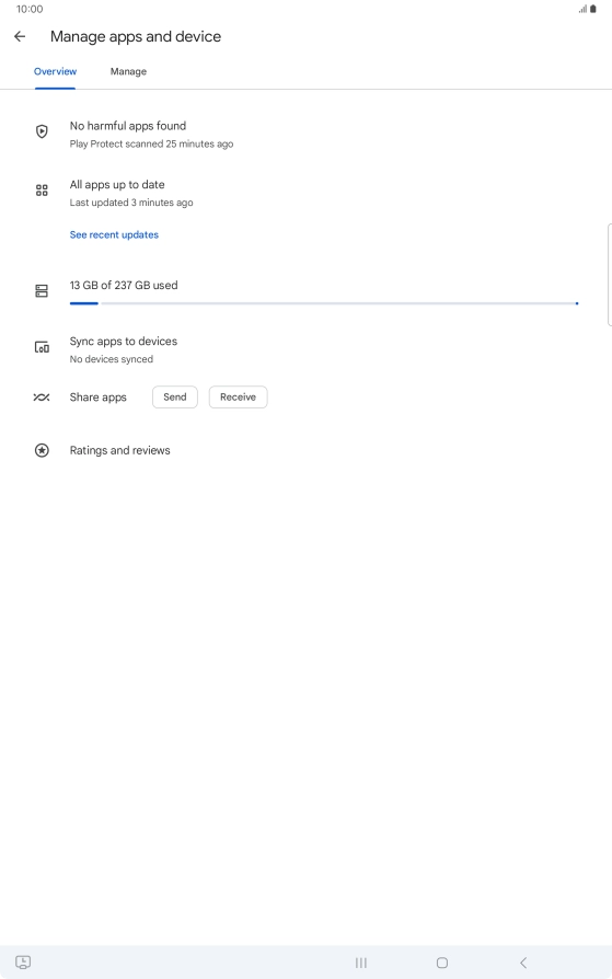 Press Manage. Press Manage.