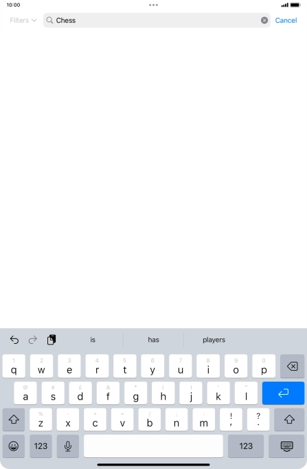 Key in the name or subject of the required app and press enter. Key in the name or subject of the required app and press enter.