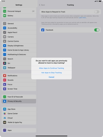 If you turn off the function, press the required setting. If you turn off the function, press the required setting.