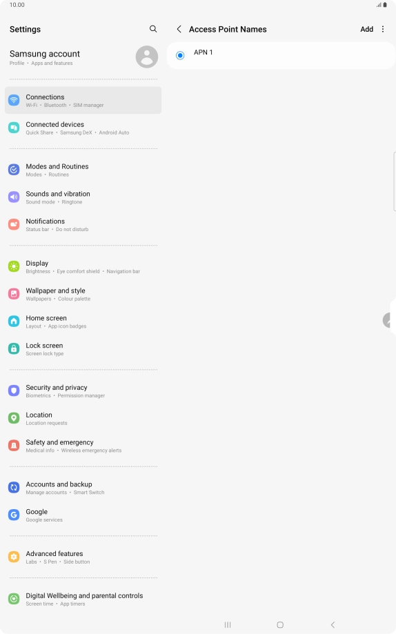 Press Add. Press Add.