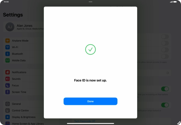 Press Done. If you haven't previously selected a lock code, key in a code of your own choice twice. Press Done. If you haven't previously selected a lock code, key in a code of your own choice twice.