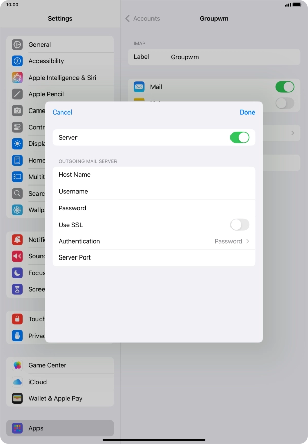 Press the indicator next to Press the indicator next to