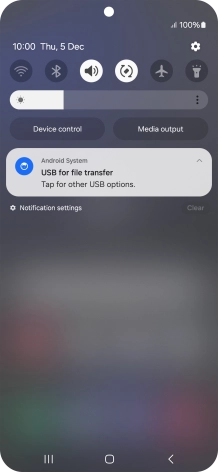 Press Tap for other USB options.. Press Tap for other USB options..