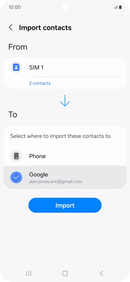Press Import. Press Import.