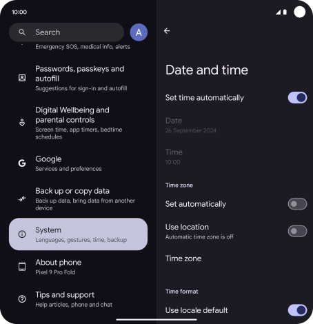Press the indicator next to Press the indicator next to