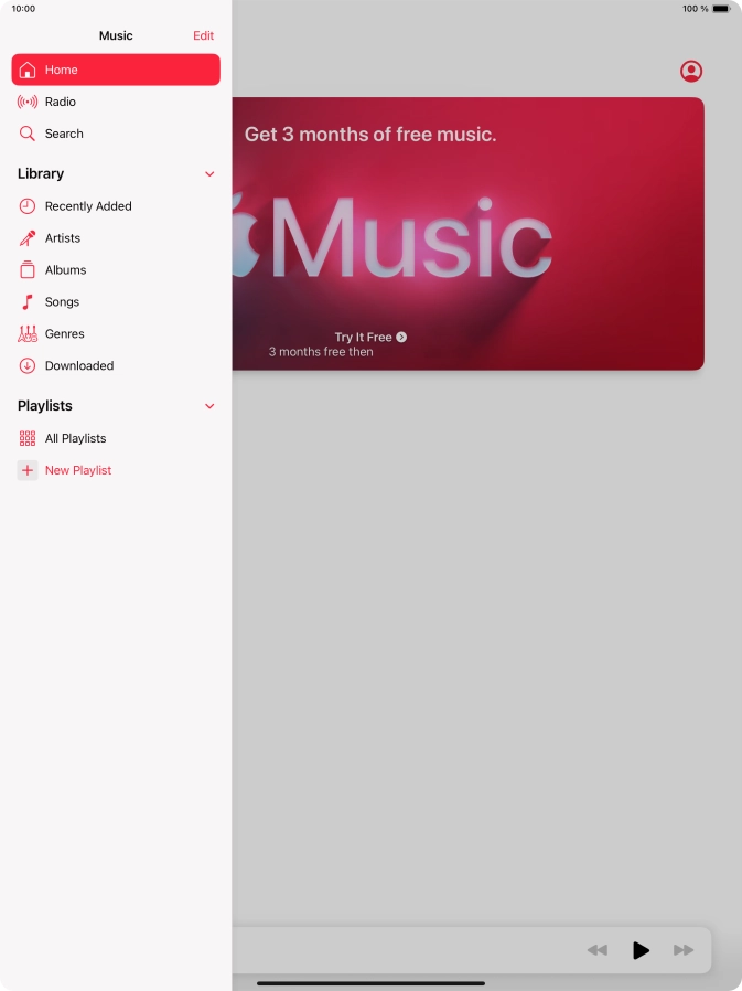 Press New Playlist. Press New Playlist.