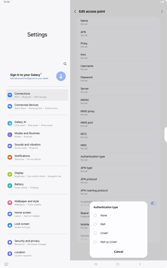 Press PAP. Press PAP.