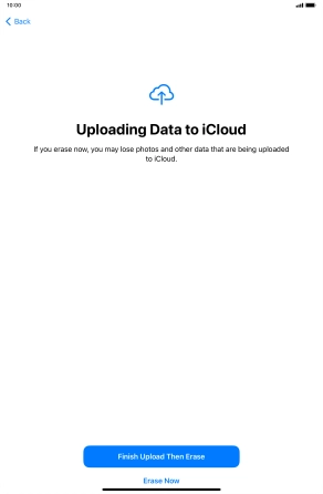 Press Erase Now. Press Erase Now.