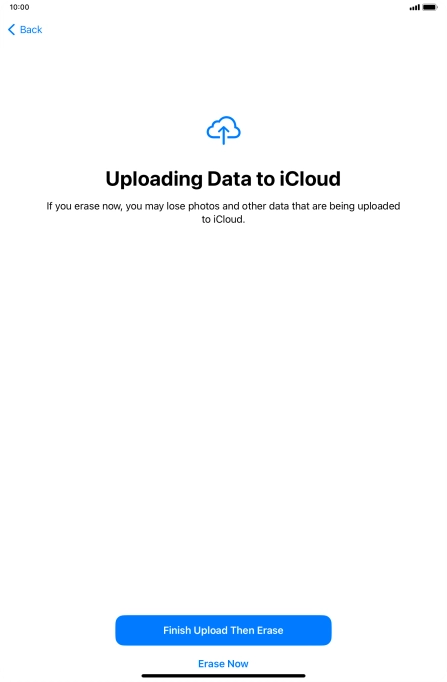 Press Erase Now. Press Erase Now.