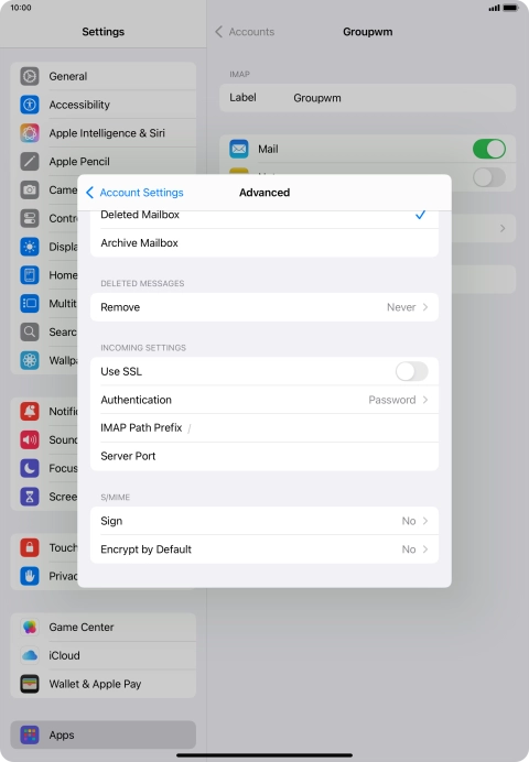 Press the indicator next to Press the indicator next to