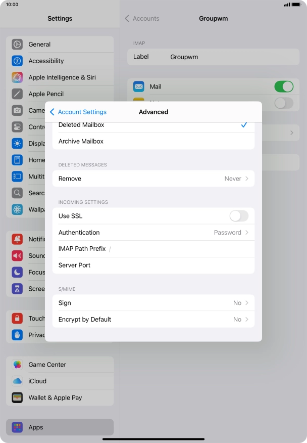 Press the indicator next to Press the indicator next to